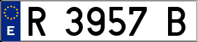Trailer License Plate
